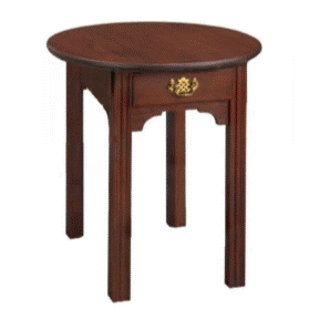 NEW For 2019 – Chippendale: Round End Table With Drawer