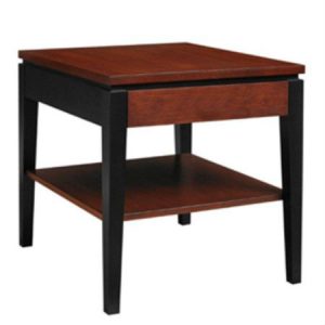 Urban Expressions: Rectangular End Table With Shelf