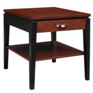 Urban Expressions: Rectangular End Table With Drawer & Shelf