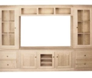 FLUTED ENTERTAINMENT WALL UNIT