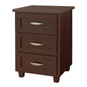 Fresno: Three Drawer Nightstand