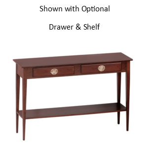 Hepplewhite: Sofa Table With Drawer