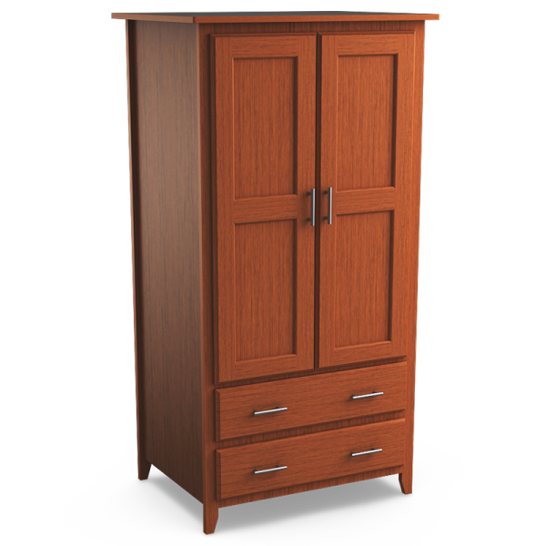 Kingston P2936 Double Wardrobe Two Drawers