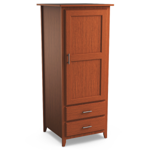 Kingston: Single Wardrobe With Two Drawers