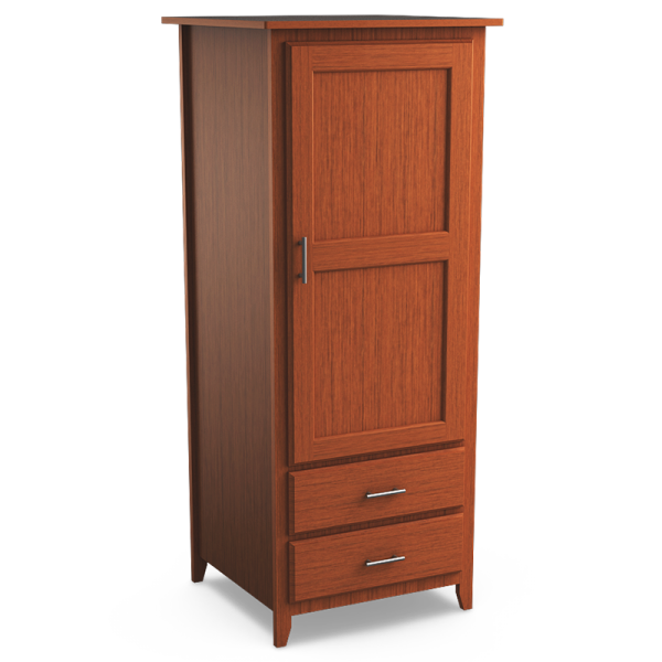 Kingston P2944 Single Wardrobe Two Drawers