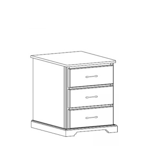 Kirkwood: Three Drawer Nightstand