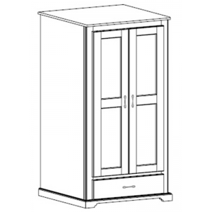 Kirkwood: Double Wardrobe With One Drawer