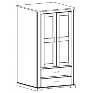 Kirkwood: Double Wardrobe With Two Drawers