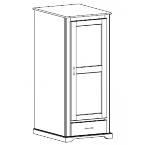 Kirkwood: Single Wardrobe With One Drawer