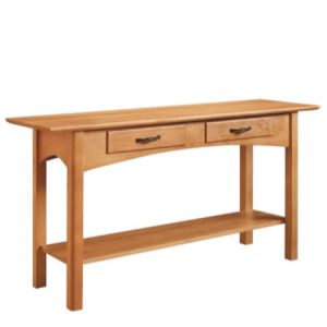 Mill Creek: Sofa Table With 2 Drawers And Shelf