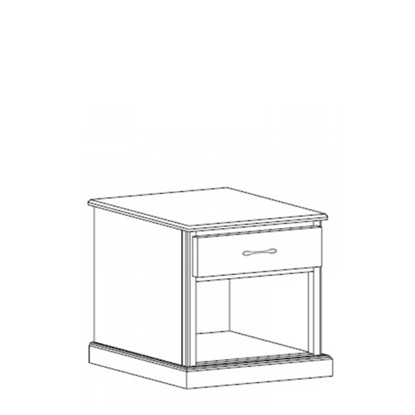 Manhattan P2425 LD Single Drawer Nightstand