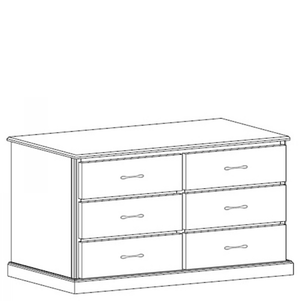 Manhattan P2452 LD Six Drawer Dresser