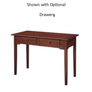 Shaker Cherry: Writing Desk With Drawers & Shelf