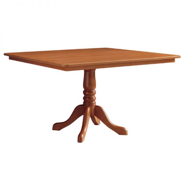 Wood Base Square Pedestal Base Table