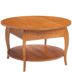 Harlo: Round Coffee Table With Shelf