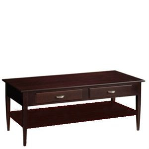 Saxony: Rectangular Coffee Table With Drawer & Shelf